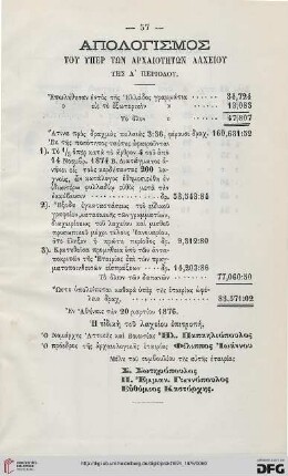 Apologismos tou yper tōn archaiotētōn lacheiou