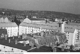 Dresden Striesen. Bau, Januar 1958 - Januar 1959