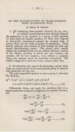 On the stapete-points of class-quadrics with quadruple foci.