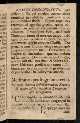 205-211, Meditatio quadragesima tertia