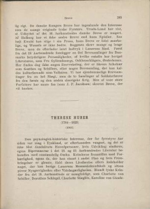 Theres Huber (1764 - 1829) - (1901)