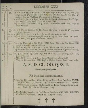 Piae memoriae commendatur
