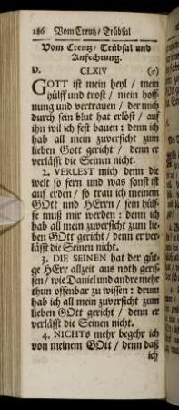 Vom Creutz/ Trübsal und Anfechtung. - Vom Trost in Noth und Leiden.