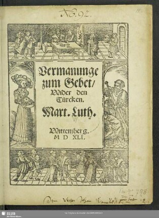 Vermanunge zum Gebet, Wider den Türcken