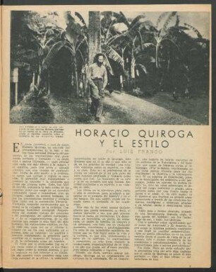 Horacio Quiroga y el estilo