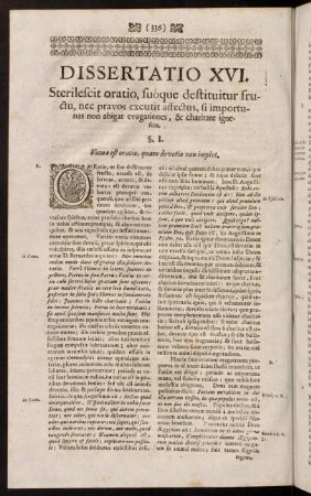 336-354, Dissertatio XVI.