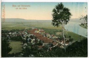 Sörnewitz. Blick auf Sörnewitz u.d. Elbtal v. d. Bosel
