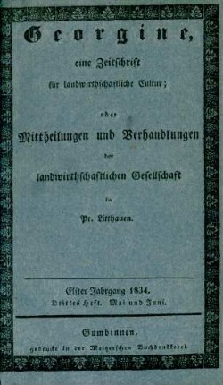 Elfter Jahrgang 1834. Drittes Heft. Mai und Juni.