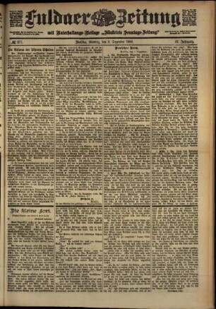 Ausgabe vom Montag, den 03. Dezember 1900.