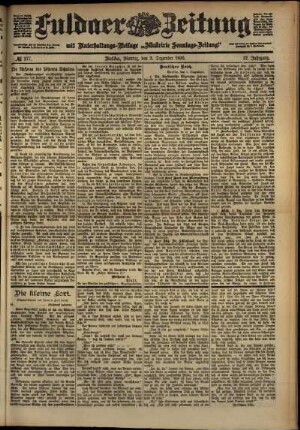 Ausgabe vom Montag, den 03. Dezember 1900.