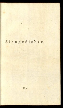 Sinngedichte