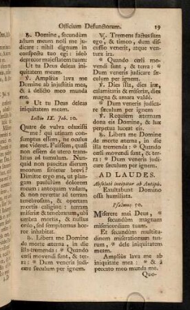 19-26, Ad Laudes; ...