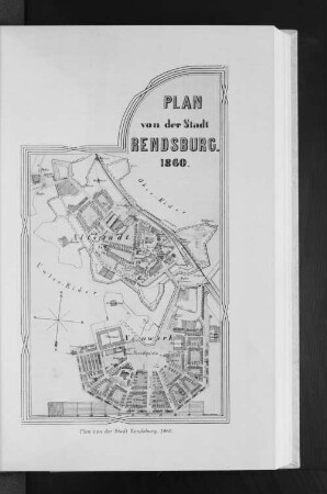 Plan von der Stadt Rendsburg. 1860.