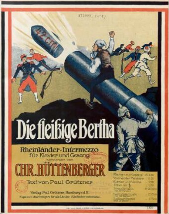 Die fleißige Bertha : Rheinländer-Intermezzo für Klavier und Gesang