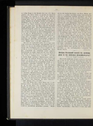 Welchen Standpunkt vertritt die christliche Frau in der modernen Frauenbewegung?
