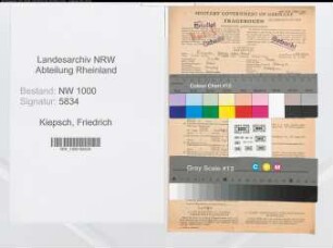 Entnazifizierung Friedrich Kiepsch, geb. 23.06.1901 (Kaufmann)