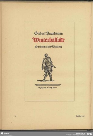 Buchtitel "Winterballade"