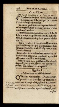 Cap. XVIII. De Cacodaemonum Potentia