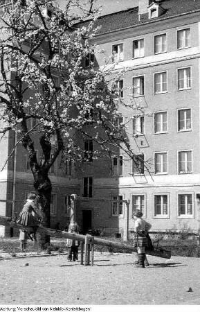 Dresden, Südviertel, Wiederaufbau, Oktober 1954