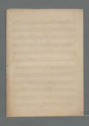 La dama boba, orch, C-Dur, Excerpts. Sketches. Fragments - BSB Mus.ms. 23168 : [caption title:] La dama boba // e Wolf Ferrari ; [cover title:] Ouverture // Boba