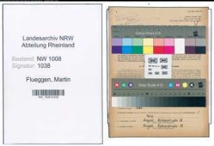 Entnazifizierung Martin Flueggen , geb. 13.05.1895 (Zigarrenmacher)