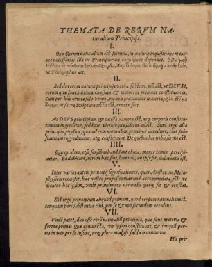 Themata De Rerum Naturalium Principiis.