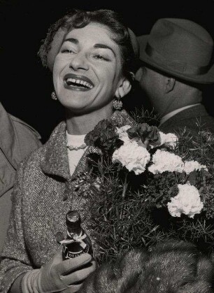 Maria Meneghini Callas. Ankunft Berlin Tempelhof