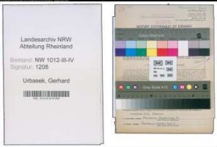 Entnazifizierung Gerhard Urbasek , geb. 16.09.1911 (Ingenieur)
