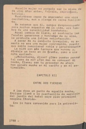 Capítulo XII - Entre dos fuerzas