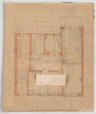 Thiersch, Friedrich von; München, Türkenstr.; Haus Neresheimer - 2. Variante - Grundriss EG