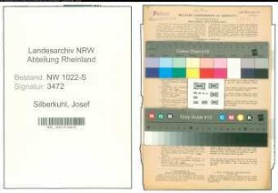 Entnazifizierung Josef Silberkuhl , geb. 18.09.1904 (Postarbeiter)