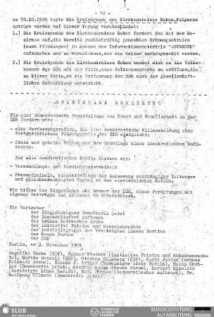 Gemeinsame Erklärung