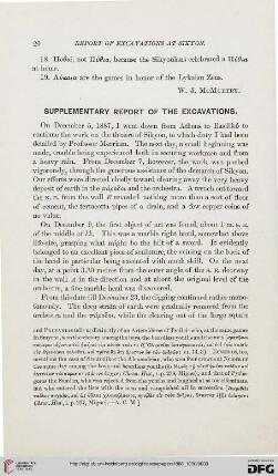 5.1886-90: Supplementary report of the excavations [at the theatre of Sikyon]
