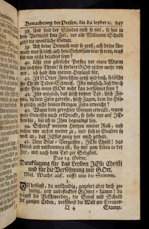 247-254, Das 14. Gebet