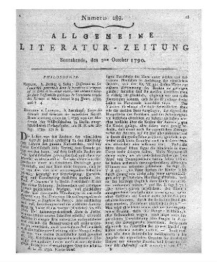 Rothe, T. J.: Philosophische Ideen zur Kenntnis unserer Art und zur Freude über dieselbe. T.1. Aus dem Dänischen übersetzt. Kopenhagen: Prosft 1790