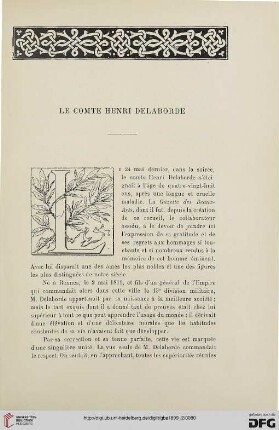 3. Pér. 22.1899: Le comte Henri Delaborde