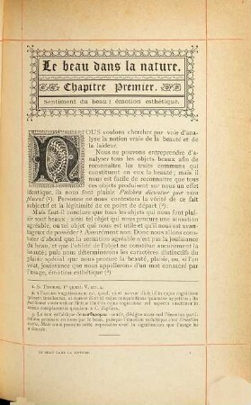 Le beau dans la nature et dans les arts par M. l'Abbé Gaborit, I