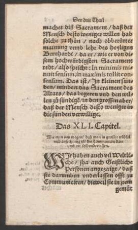 Das XLI. Capitel.