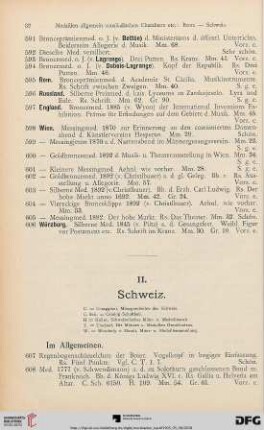 II. Schweiz (Nr. 607-1024)