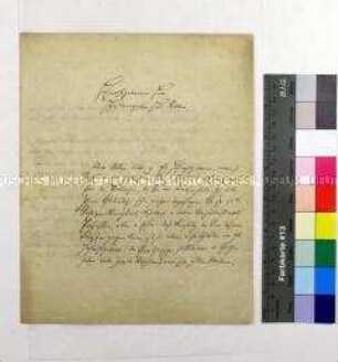 Eigenhändiges Schreiben des Heinrich Luden an den königlichen Bibliothekar de Liagno in Berlin, Jena, 16. August 1817