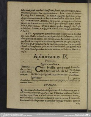 Aphorismus IX.