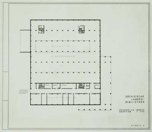 Sächsische Landesbibliothek - Neubauentwurf, Studie 2