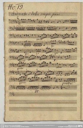 19. Anonymus, Andante, B-Dur