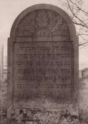 Judenfriedhof, Grabstein 19. Jahrhundert
