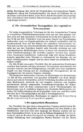 d) Die rheumatischen Neuropathien des vegetativen Nervensystems