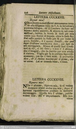 Lettera CCCXXVIII. Signora mia!