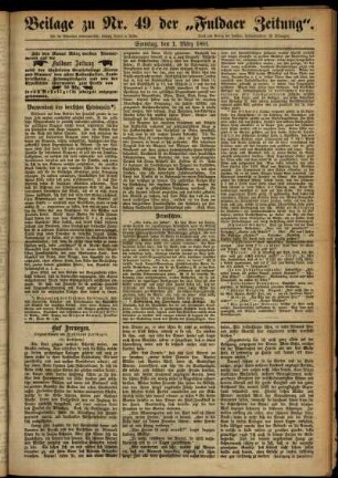 Zweite Ausgabe vom Sonntag, den 01. März 1891.