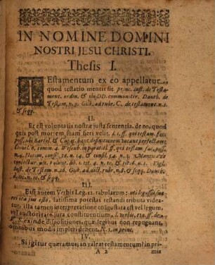 Disp. iur. de testamentis