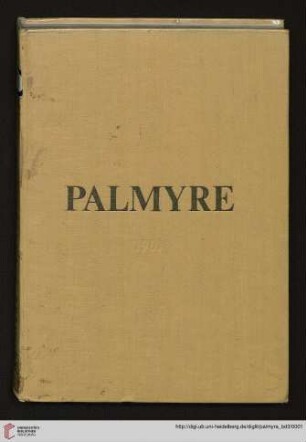 Band 3: Palmyre: fouilles polonaises: Fouilles polonaises 1961