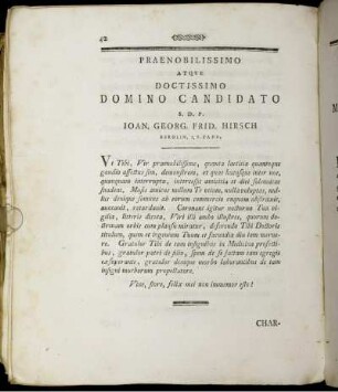 Preanobilissimo Atque Doctissimo ...